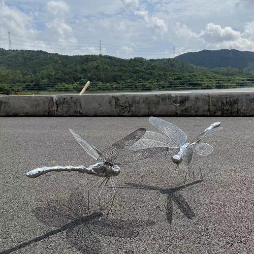 MS-01 Stainless steel dragonfly statue